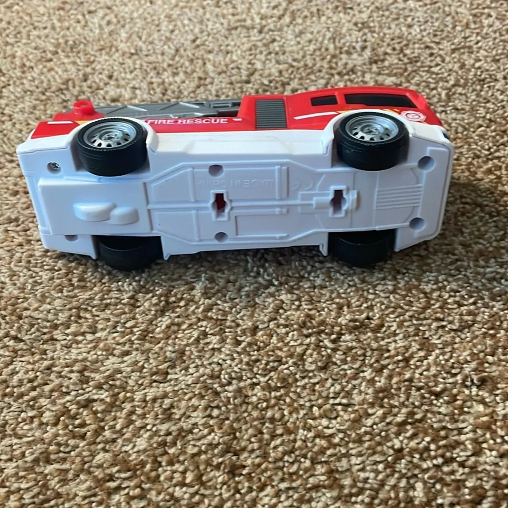 Dickie Toys Fire Rescue 6” red plastic vehicle